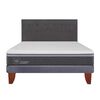 Cama Europea CIC 2 Plazas  Ortopedic Advance + Respaldo Eufrates
