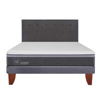 Cama Europea CIC 2 Plazas  Ortopedic Advance + Respaldo Eufrates