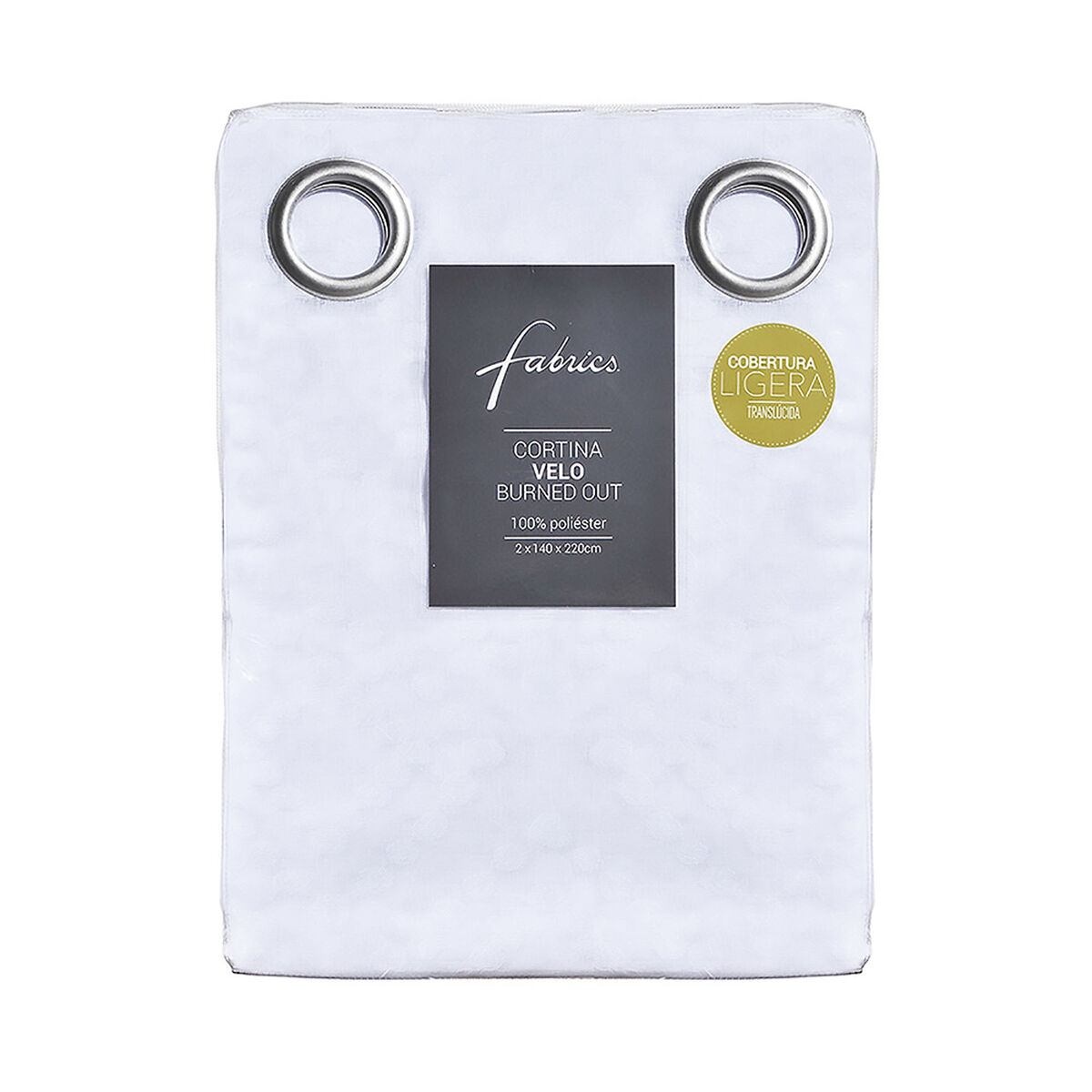 Cortina de Velo Fabrics Fabrics Devore 140 x 220 cm Blanco