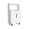 Mueble para Microondas Bajo TuHome Oshawa 2 Puertas 1 Cajón Blanco
