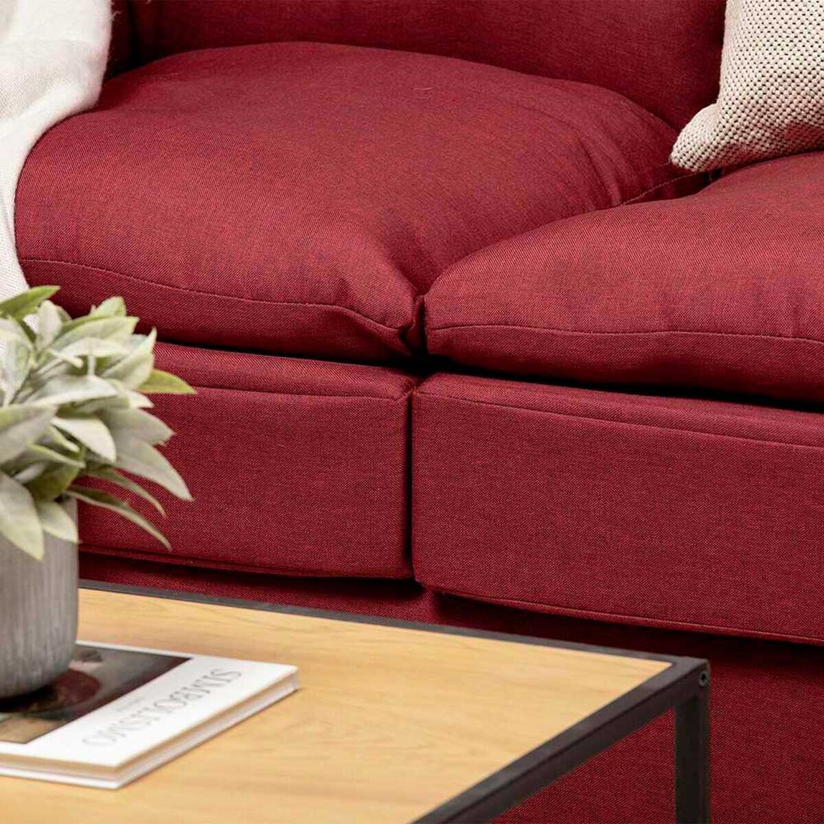 Sof&aacute; Almore Belen 2 Cuerpos Rojo