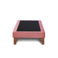 Base Europea Dividida Latam Home 1,5 Plazas Zen Tela Velvet Rosa