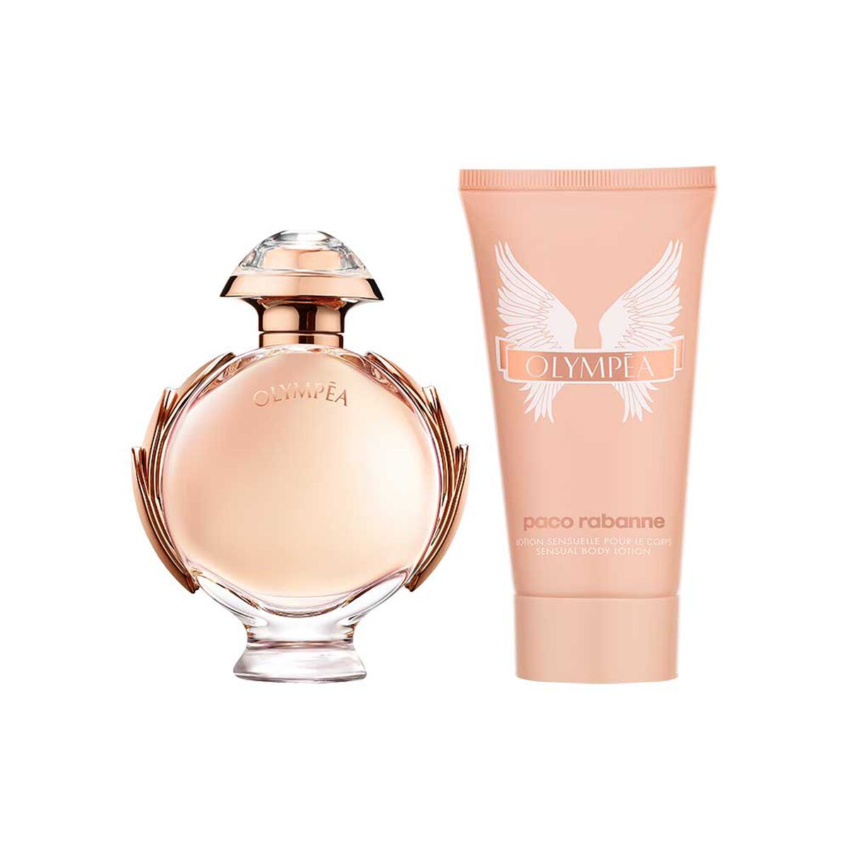 Set Perfume Paco Rabanne Olympéa 50 ml + Sensual Loción Corporal 75 ML