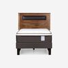 Cama Europea Rosen 1 Plaza New Style 4 Plus + Respaldo Ferrara
