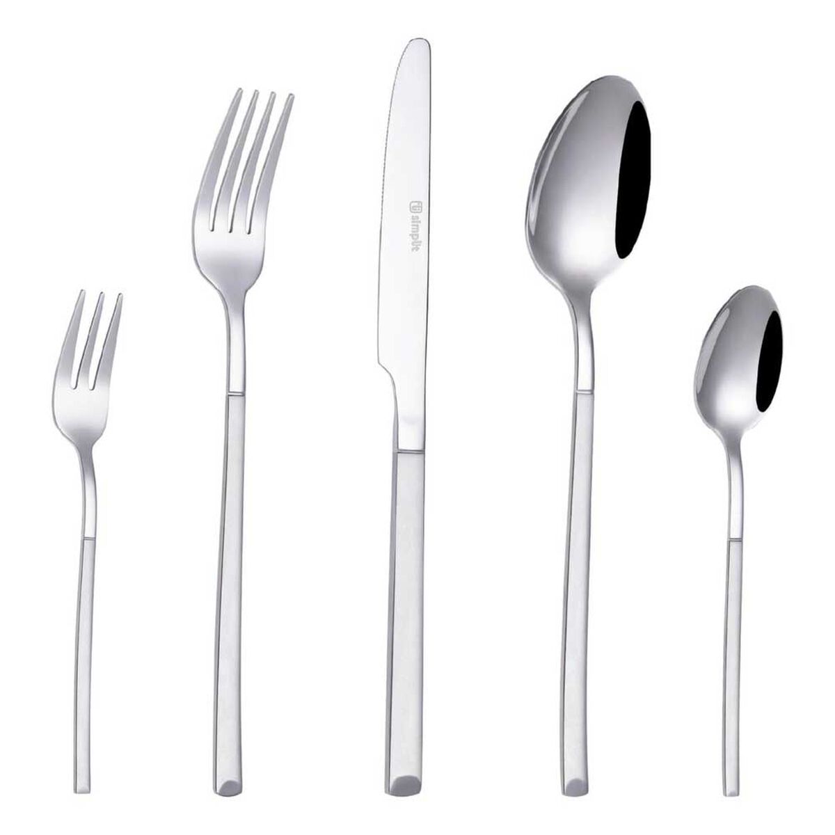 Set de Cuchillería Simplit Puglia 30 Piezas Blanco