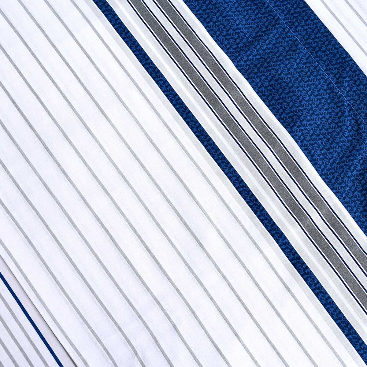 Juego de S&aacute;banas American Family 1 Plaza 144 Hilos Marino Piedra