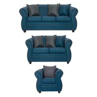 Juego de Living Black Factory Emili 6 Cuerpos Esmeralda