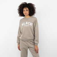 Polerón Derportivo Mujer Black County Beige, Gris Melan, Negro, White