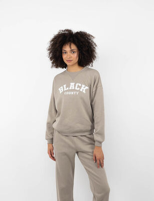 Imagen 1 del producto Polerón Derportivo Mujer Black County Beige, Gris Melan, Negro, White