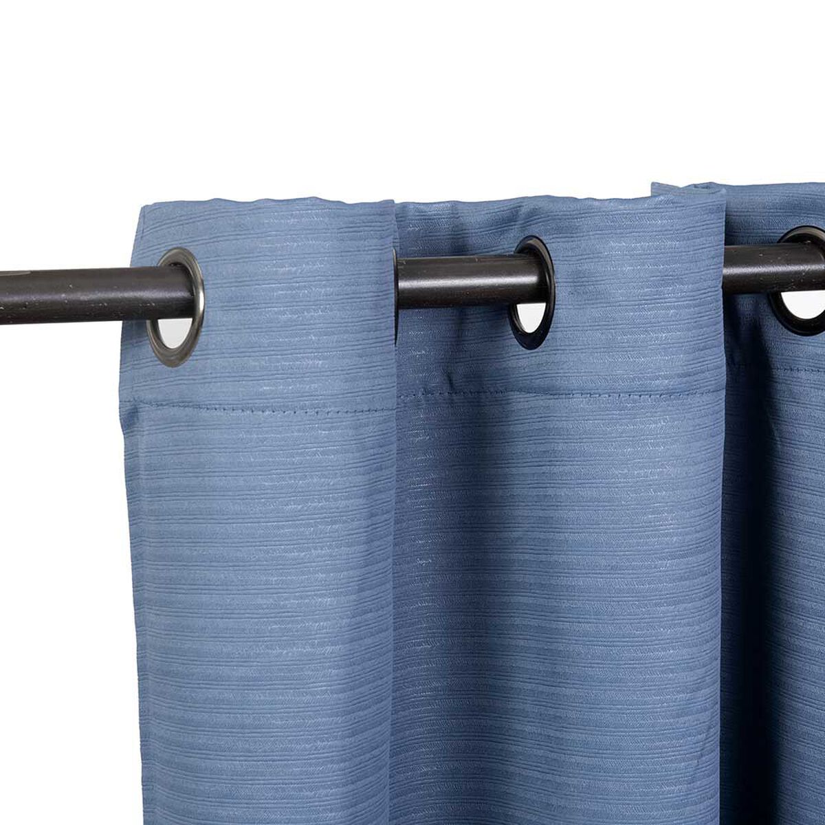 Set Cortina Blackout Mashini Frutillar 140 x 220 cm Azul 8 Piezas