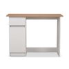 Combo Cama Europea CIC 1 Plaza Excellence Plus + Escritorio New Olmo Alpino Blanco 1 Puerta 1 Cajón