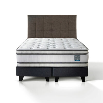 FLEX Cama Europea Flex 2 Plazas Majesty + 1 Respaldo