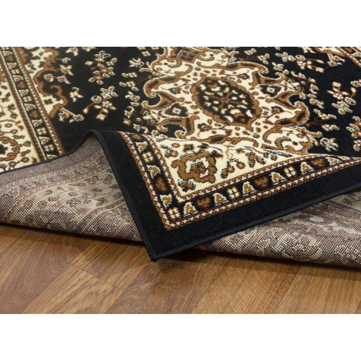 Alfombra Modalfo Kashan King 200 x 290 cm Negro