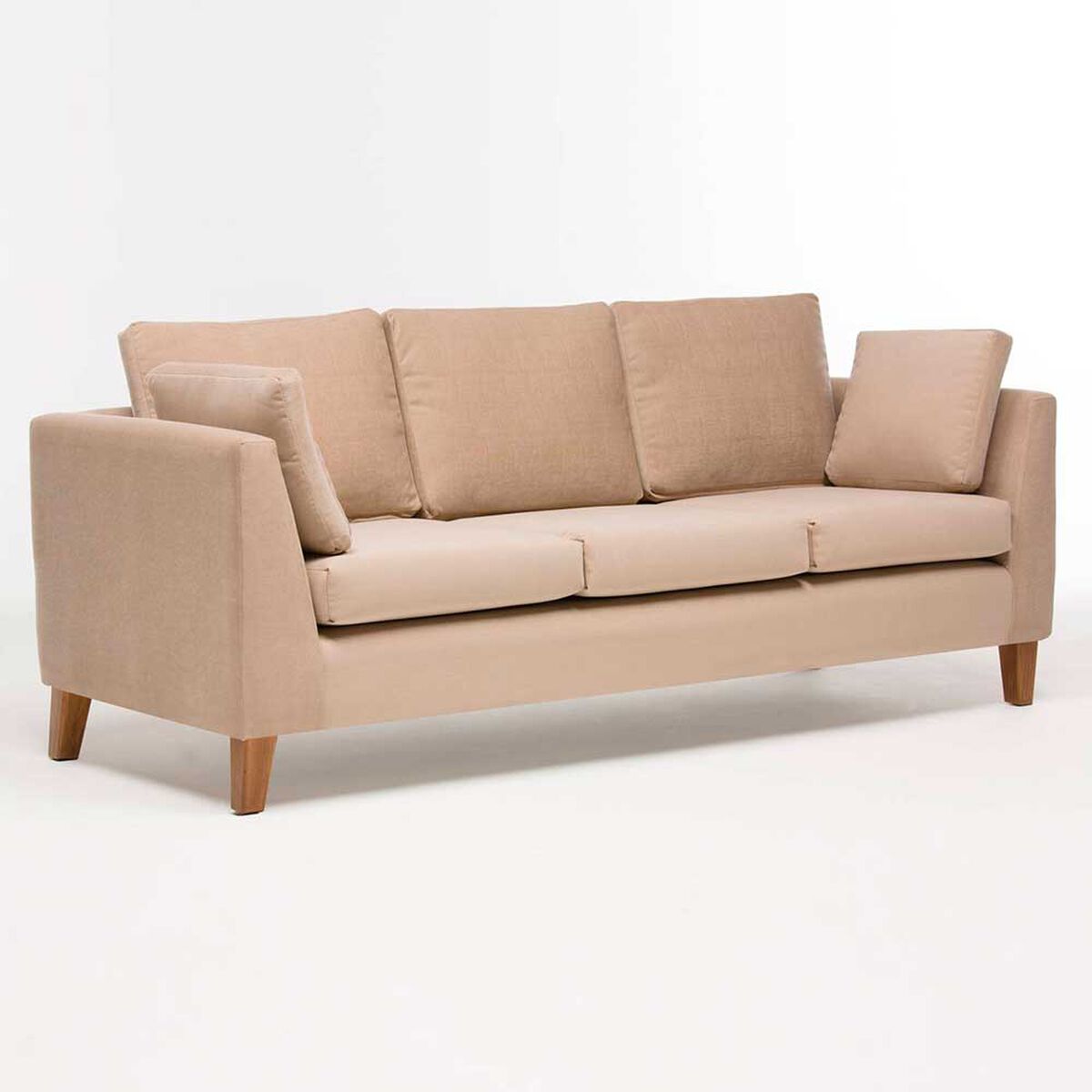 Sofá Barra Design Estocolmo 3 Cuerpos Beige