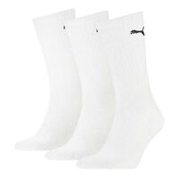 Tripack Calcetines Deportivos de Algodón Puma Unisex Blanco