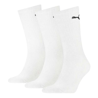 Imagen 1 del producto Tripack Calcetines Deportivos de Algodón Puma Unisex Blanco