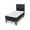 Cama Europea CIC 1,5 Plazas Premium + Respaldo Torino Negro