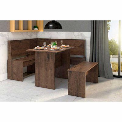 Imagen 1 del producto Comedor Esquinero Casanova Leo Chocolate