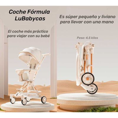 Imagen 2 del producto Coche de Paseo Últra Compacto Lubabycas Negro