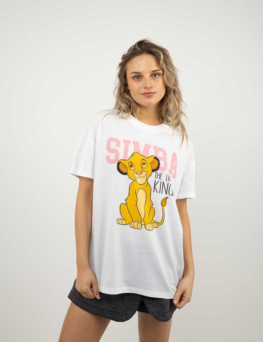 Polera Dibujos Animados Manga Corta Mujer Icono