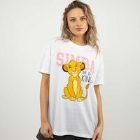 Polera Dibujos Animados Manga Corta Mujer Icono Blanco, Camel, Gris, Gris-Mel, Marengo