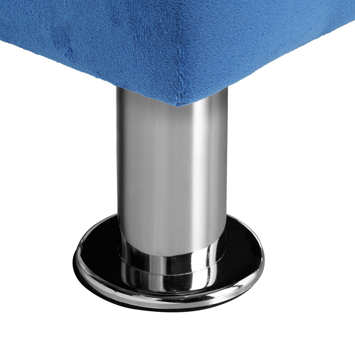 Banqueta Felpa Bodevir Lisboa 2 Cuerpos Azul Rey