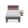 Cama Europea CIC 1,5 Plazas Excellence Plus + Respaldo + Velador