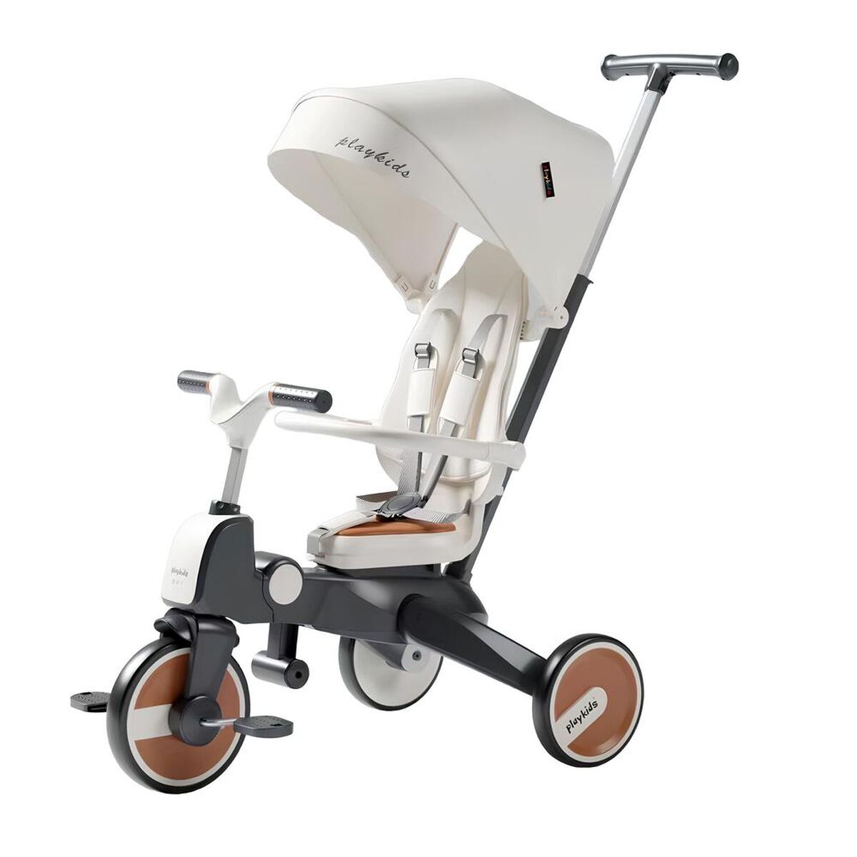 Triciclo De Paseo 360° y Balance 6 en 1 Plegable Blanco