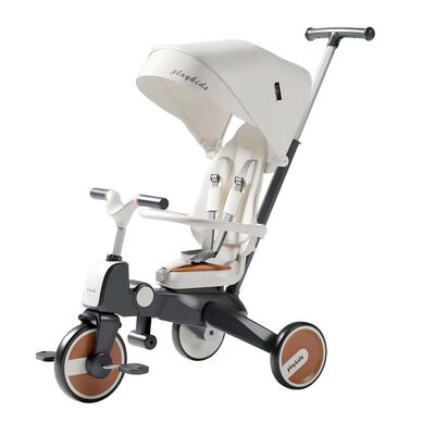 Triciclo De Paseo 360° y Balance 6 en 1 Plegable Blanco