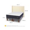 Cama Europea CIC Base Dividida King Grand Premium + Respaldo Panaro