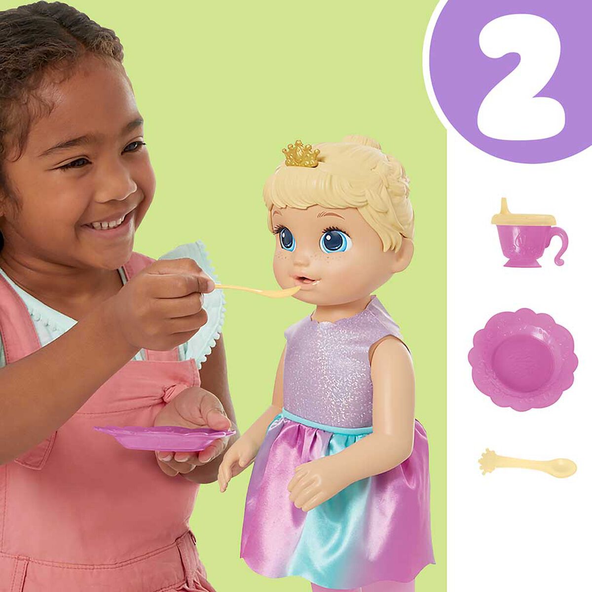 Muñeca Baby Alive Princess Ellie Bebé Cabello Rubio