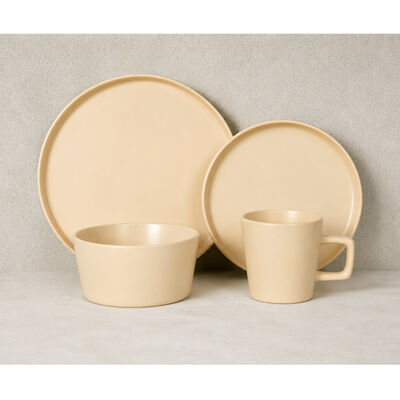 Juego de Vajilla Seki Stoneware 16 Piezas Desert-Beige