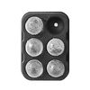 Cubeta de Hielo Simplit 6 Hielos Redondos Negro