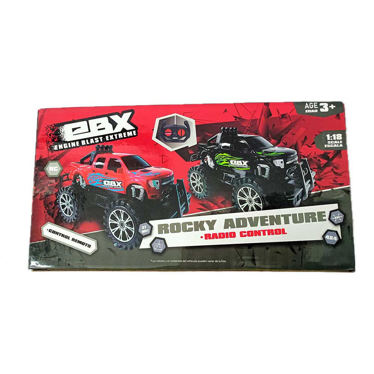 Auto Radio Controlado Ebx Ruedas Grandes De Goma Surtido Azul, Negro y Rojo