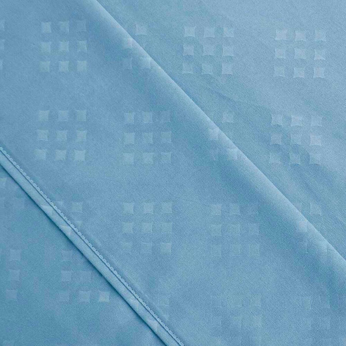 Juego de S&aacute;banas Embossed Plumetti 2 Plazas Mimosa Celeste