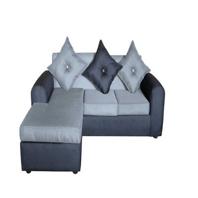 Imagen 1 del producto Sofá Seccional Diseño A&M Home Marcia 4 Cuerpos Negro Gris