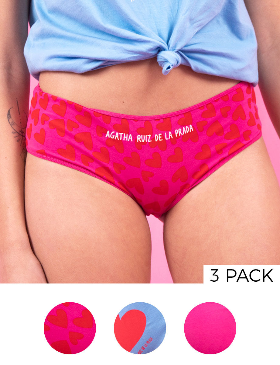 Pack 3 Calzones Pantaleta Mujer Agatha Ruiz De La Prada
