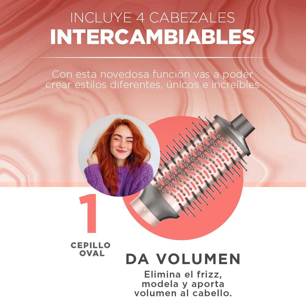 Cepillo Secador Multistyler Aura UniQ 4 en 1 Gama Italy