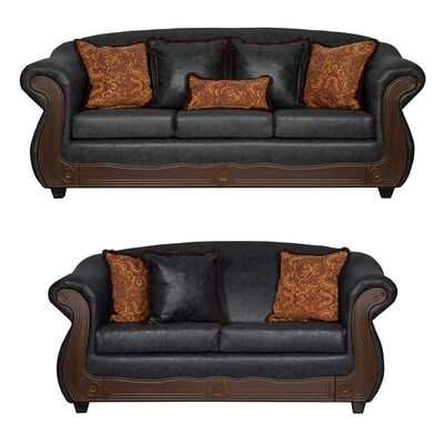 Imagen 1 del producto Juego de Living Black Factory Estambul 5 Cuerpos Negro