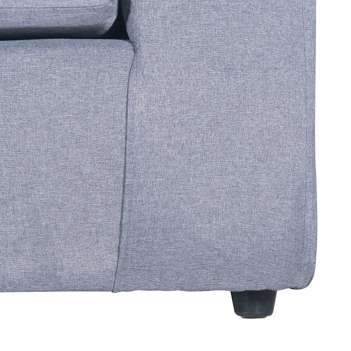 Sofá Seccional Modular Kea Liverpool 5 Cuerpos Felpa Gris