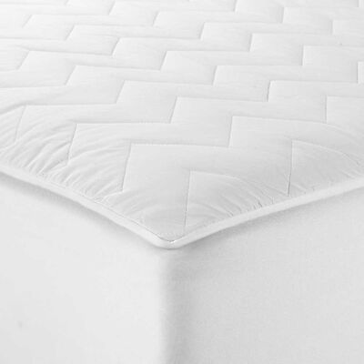 Imagen 2 del producto Cubrecolchón Rosen Liso 2 Plazas Aqua Repelent Blanco