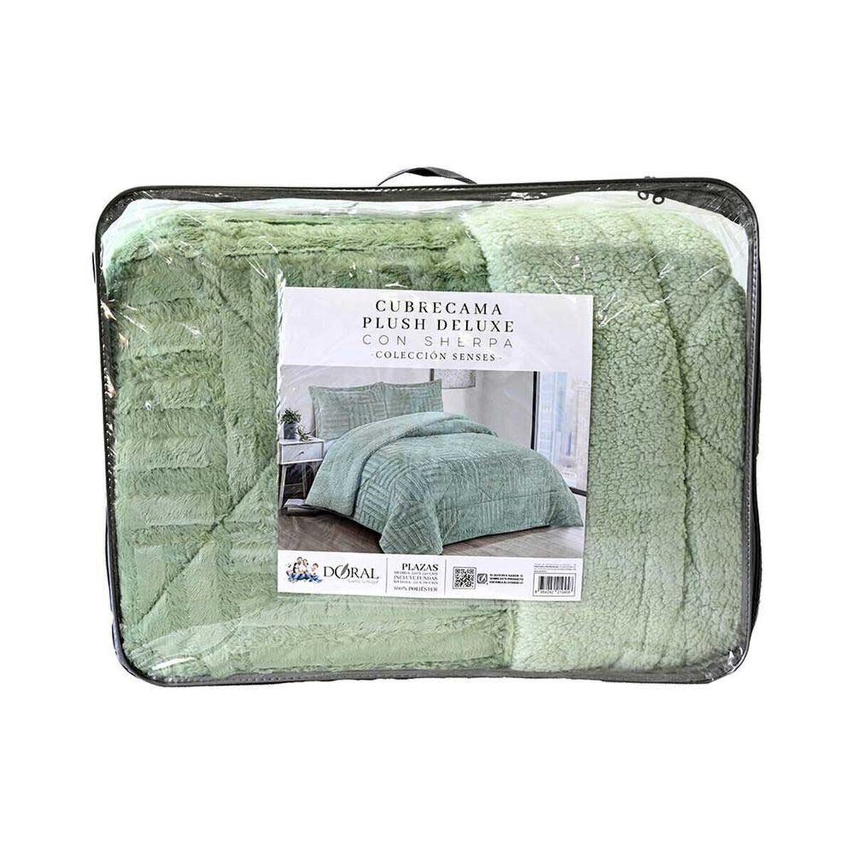 Cubrecama Doral King Verde Senses