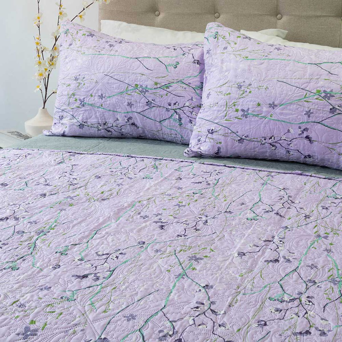 Quilt Doral 2 Plazas Hotpress Origins D14 Estampado