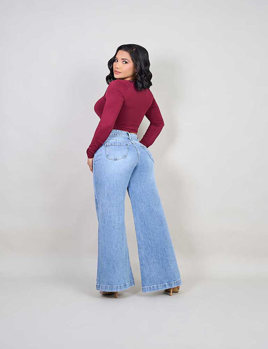 Jeans Palazzo Cintur&oacute;n Mujer Most Wanted