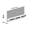 Home Decocasa Supremo Native hasta 85" Off White