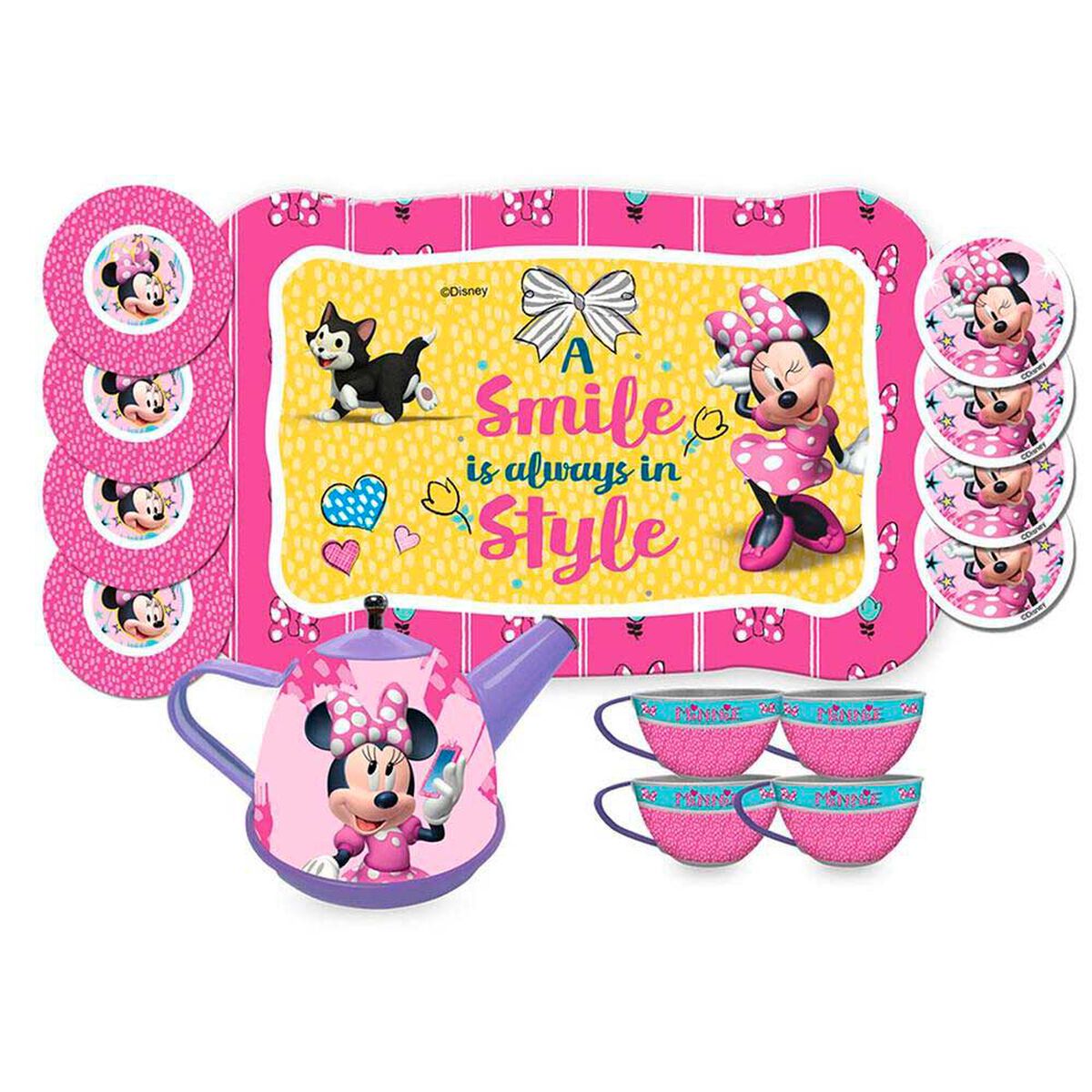 Set De Te Metalico Minnie Disney