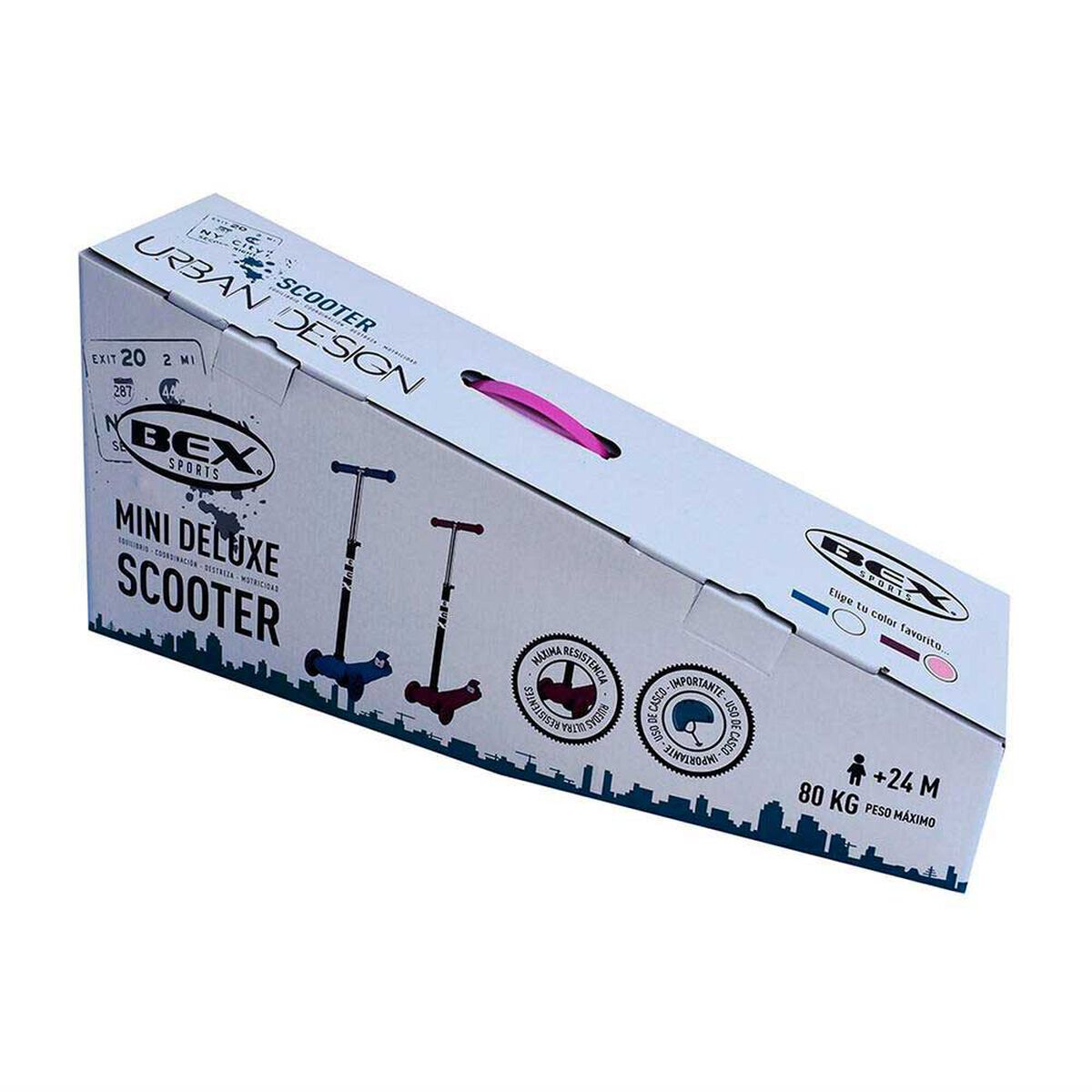 Scooter Rosado 3 Ruedas Bex 56 Cm