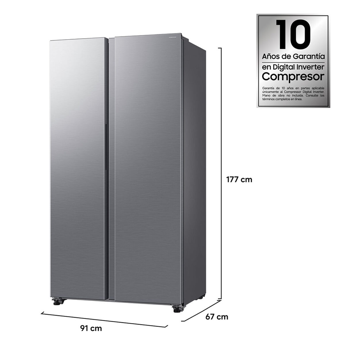 Refrigerador Side by Side Samsung RS40H53XDTZS 346 L