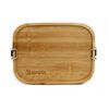 Tupper de Acero Inoxidable Tapa Madera Simplit Blanco 800 ml