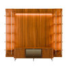 Rack TV 70" + Panel Neon Float Led + 2 Repisas Decocasa Canela